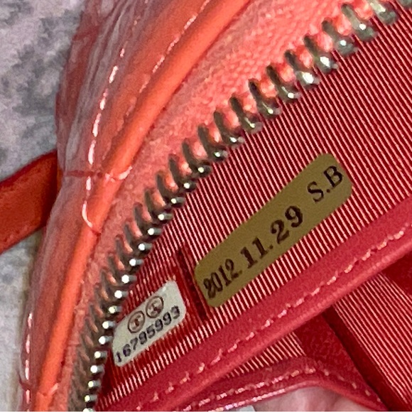 Chanel Coral Patent Leather Zip-Around Wallet - Picture 16 of 16